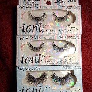 Ioni Natural Lite Doll 3D Faux Mink Lashes - Black